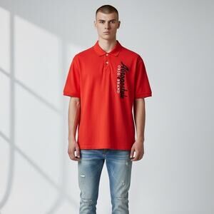 Aeropostale Orig. Brand Embroidered Short Sleeve Polo NWT Men's Sz XL Red Y2K